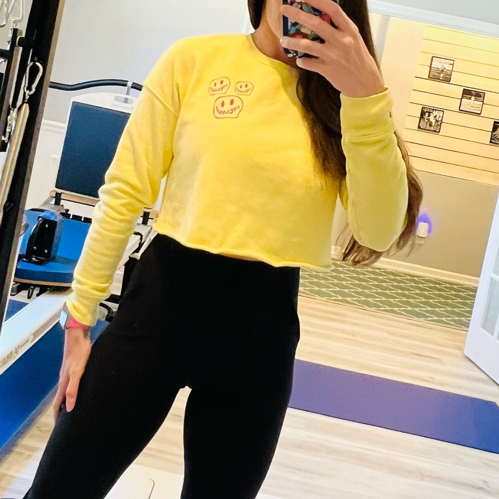 Cyclebar cropped sweatshirt